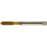 Taraud á refouler, DIN 371 B, Filetage M3,5, Pas 0,6 mm, Long. totale : 56 mm, queue Ø 4,0 mm, Carré de la queue : 3,0 mm, avant-trou Ø 3,2 mm