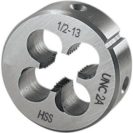 Filière, UNC, Filetage : UNC 1/4-20 pouces, Filets par 20 pouces, Ø extérieur x hauteur 20 x 7 mm