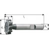 Fraise pour rainures en T - une taille, Ø x Larg. : d1h 11 x b e8 : 19,5 x 4,0 mm, Long. totale l1 63 mm, pour clavette-disque 4,0 x 7,5 mm