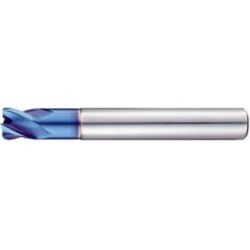 Fraise torique extra longue, type N, en carbure monobloc, K05/K10, revêtement TiAIN-S, Ø d1 : 4 mm, Long. totale l1 45 mm, Long. coupe l2 5,0 mm