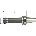 Mandrin à pinces, type ER DIN 2080 avec arrosage central, Capacité de serrage : 3,0-26,0 mm, MAS-BT 40, Pince de serrage ER40, a : 70 mm, d1 : 63 mm