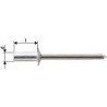 Rivet aveugle CAP alu/acier inoxydable standard tête semi-bombée 4,0x12,5mm (Par 1000)
