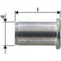 Écrou aveugle alu tête goutte de suif M8x11x17mm GESIPA 100 PCS