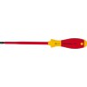 Tournevis plat VDE, Larg. : de la lame : 8,0 mm, Épais. : de la lame 1,6 mm, Long. de la lame 175 mm, Long. totale : 299 mm, Ø de la lame : 8,3 mm