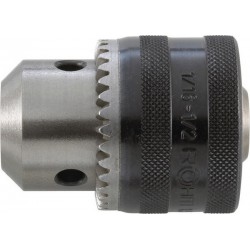 Mandrin trois mors de perceuse clé Prima à emmanchement fileté, Capacité de serrage : 0,5-8,0 mm, Fixation 3/8''x 24 mm, Ø extérieur 34,5 mm