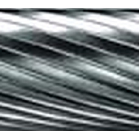 Fraise sur tige de 6 mm, en carbure, forme sphérique cylindrique WRC (bout rond), denture 3, Forme : WRC 0616, Ø de la tête 6 mm, Long. de tête 16 mm, Long