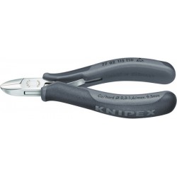 Pince coupante latérale d'électronicien ESD, Modèle à petit biseau, tête ronde, Long. 115 mm