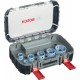 Coffret de 9 Scies trépan sheet metal pour Plombier/Carreleur 20,25,32,38,51,64 mm