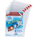 Sachet de 5 poch murales PVC A4 adhésives repositionnables