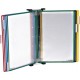 Support mural avec 10 poches de couleur A4 (Gris)