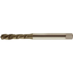 Taraud machine pour trous borgnes à gauche, sans revêtement, DIN 371 B, Filetage M8, Pas 1,25 mm, Long. totale : 90 mm, queue Ø 8,0 mm