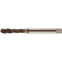 Taraud machine pour trous borgnes, revêtement TiAIN, DIN 371 C, Filetage M6, Pas 1,0 mm, Long. totale : 80 mm, queue Ø 6,0 mm
