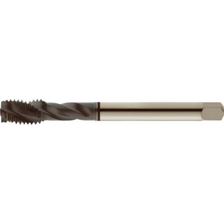 Taraud machine pour trous borgnes, revêtement TiAIN, DIN 376 C, Filetage M12, Pas 1,75 mm, Long. totale : 110 mm, queue Ø 9,0 mm