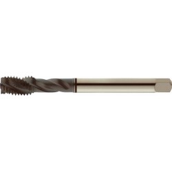 Taraud machine pour trous borgnes, revêtement TiAIN, DIN 376 C, Filetage M16, Pas 2,0 mm, Long. totale : 110 mm, queue Ø 12,0 mm