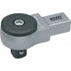 Attache male a cliquet réversible carré 1/2" 14x18mm Hazet