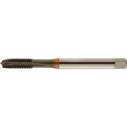 Taraud machine pour trous débouchants, DIN 371 B, Filetage M8, Pas 1,25 mm, Long. totale : 90 mm, queue Ø 8,0 mm, Carré de la queue : 6,2 mm