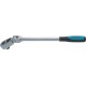 Hazet 8816G Cliquet réversible a cardan/carré massif 10 mm longueur 276 mm