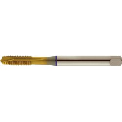 Taraud machine pour trous débouchants, 2 x D trou débouchant, surface à revêtement TiN, DIN 371 B, Filetage M3, Pas 0,5 mm, Long. totale : 56 mm